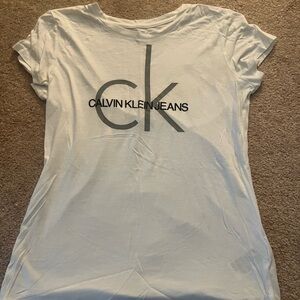 White Calvin Klein shirt